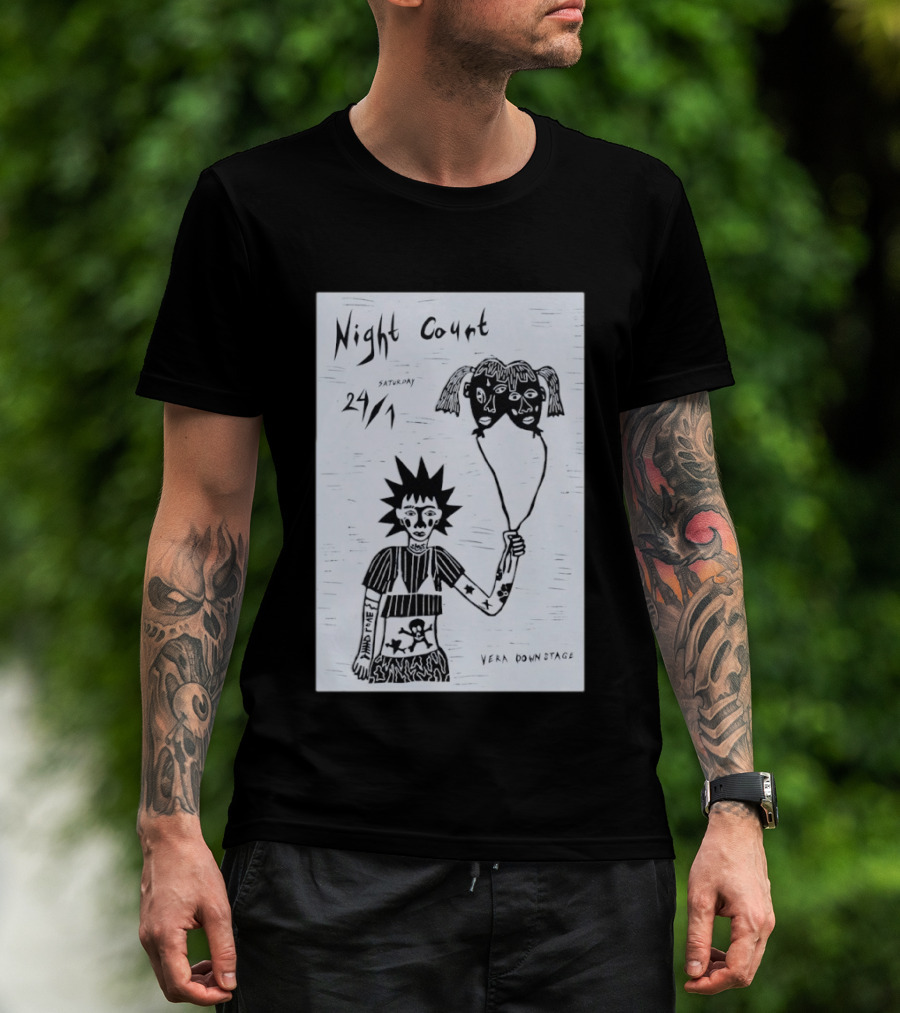 Night Court January 24 Vera Downstage Groningen NL Punk T-Shirt