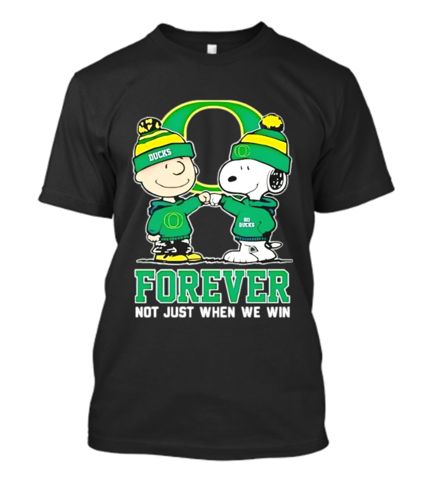 Peanuts Snoopy Charlie Brown Oregon Ducks Forever Not Just When We Win T-Shirt