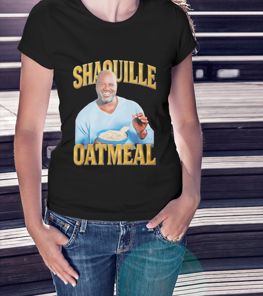 SHAQUILLE OATMEAL Shaq O'Neal Breakfast Cereal Humor T-Shirt