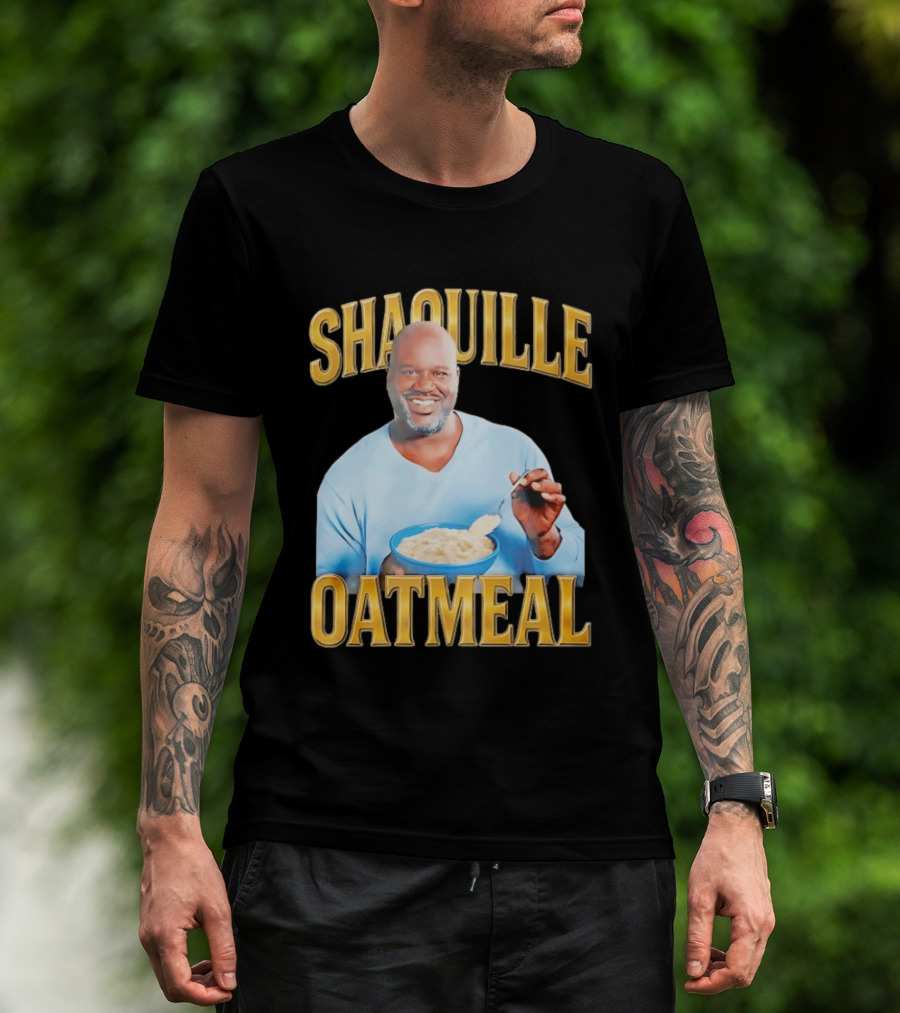 SHAQUILLE OATMEAL Shaq O'Neal Breakfast Cereal Humor T-Shirt
