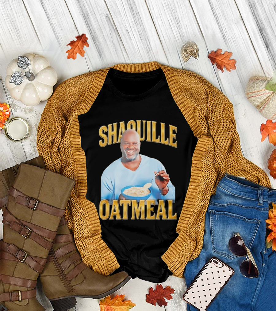 SHAQUILLE OATMEAL Shaq O'Neal Breakfast Cereal Humor T-Shirt