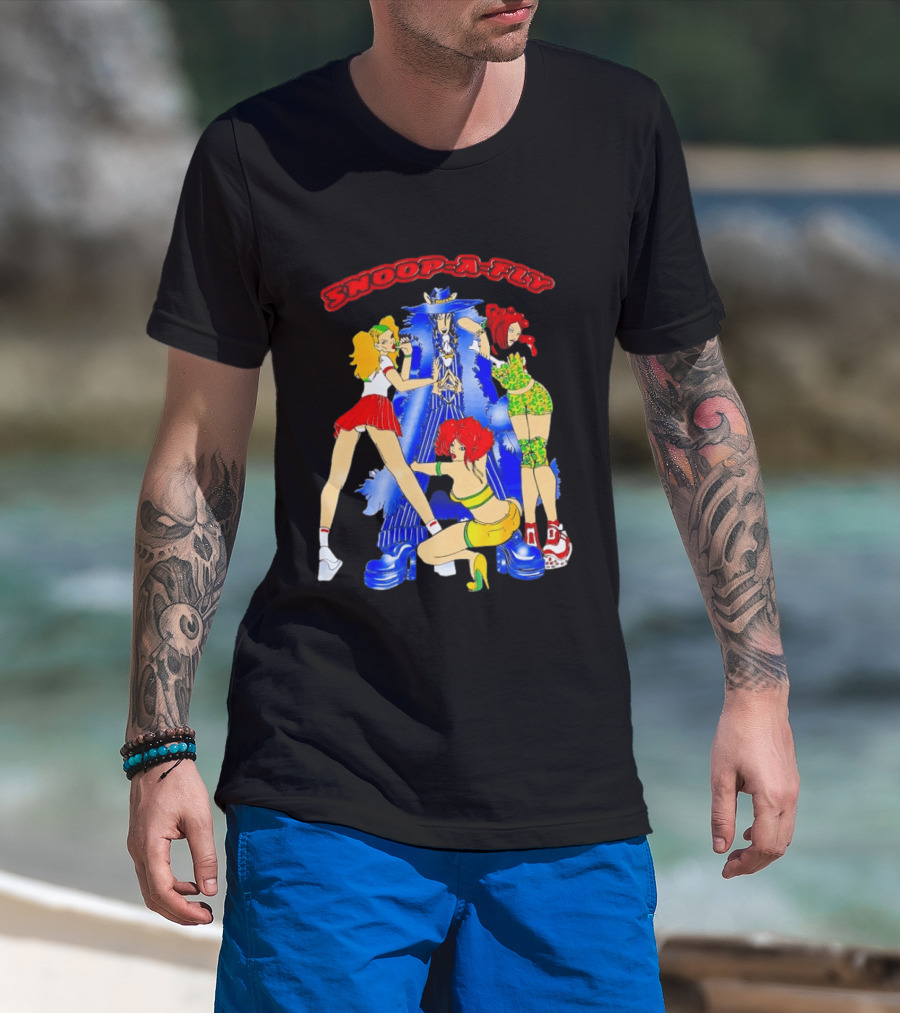 Snoop Doggy Dogg Snoop A Fly Anime Girls Colorful T-Shirt