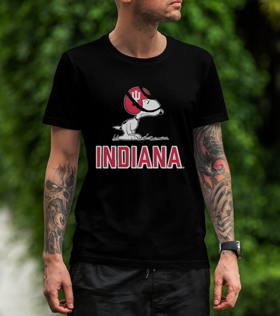 Snoopy Indiana Hoosiers Football Peanuts IU T-Shirt