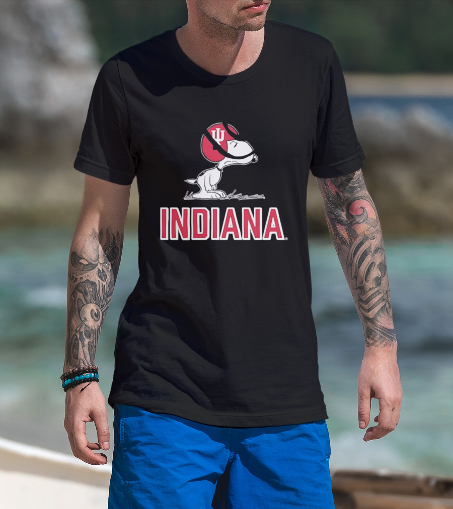 Snoopy Indiana Hoosiers Football Peanuts IU T-Shirt