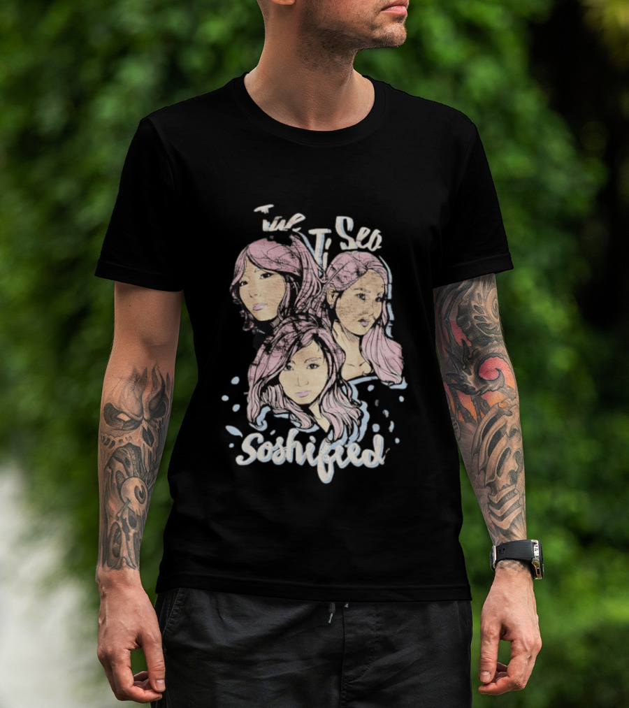 Tae Ji Seo Soshified Pastel Portrait Trio T-Shirt