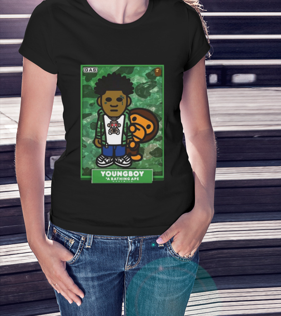 YOUNGBOY A Bathing Ape BAPE Milo Collaboration T-Shirt