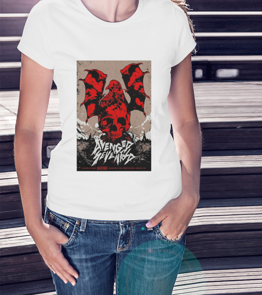 Avenged Sevenfold January 20 2026 Bogota Movistar Arena Mad Tree Special Guest T-Shirt