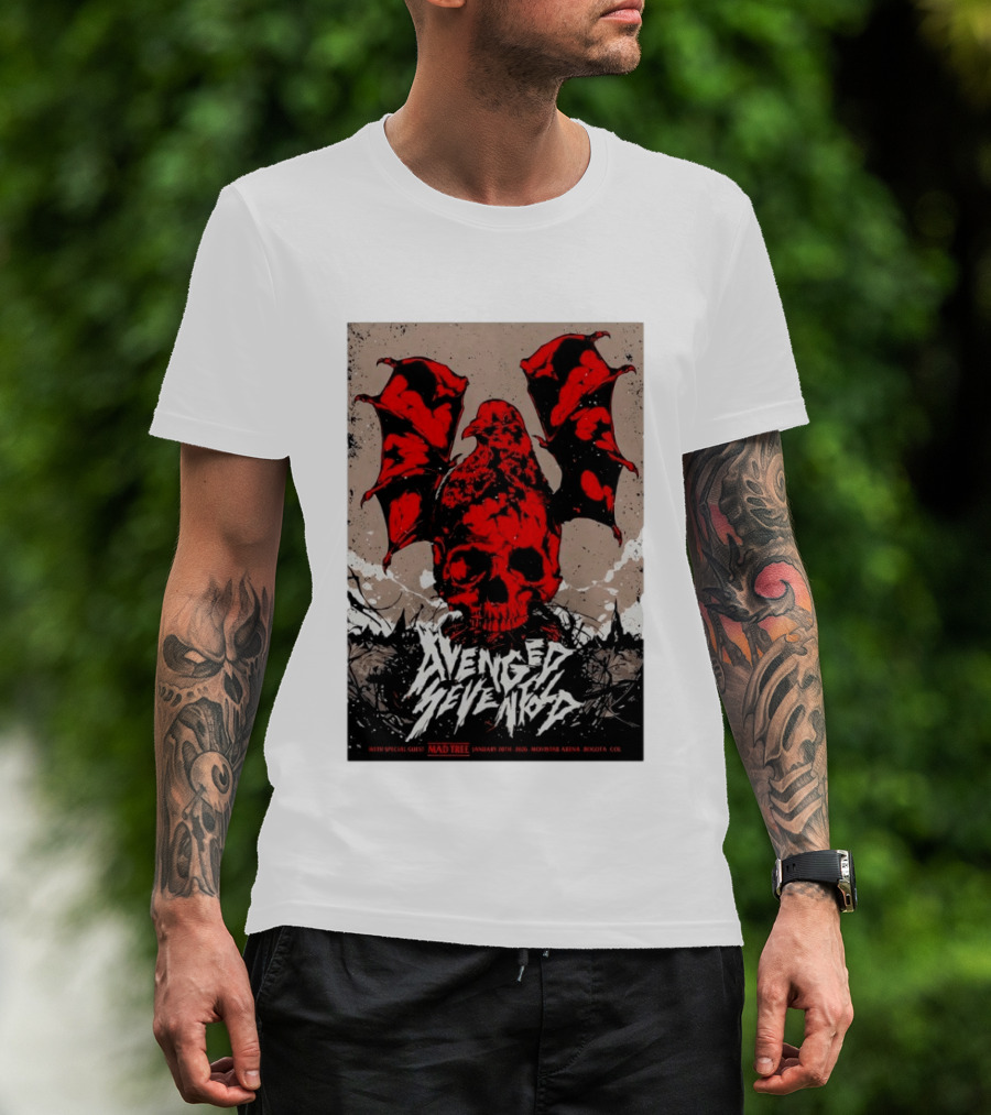 Avenged Sevenfold January 20 2026 Bogota Movistar Arena Mad Tree Special Guest T-Shirt