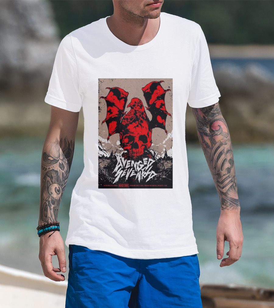 Avenged Sevenfold January 20 2026 Bogota Movistar Arena Mad Tree Special Guest T-Shirt