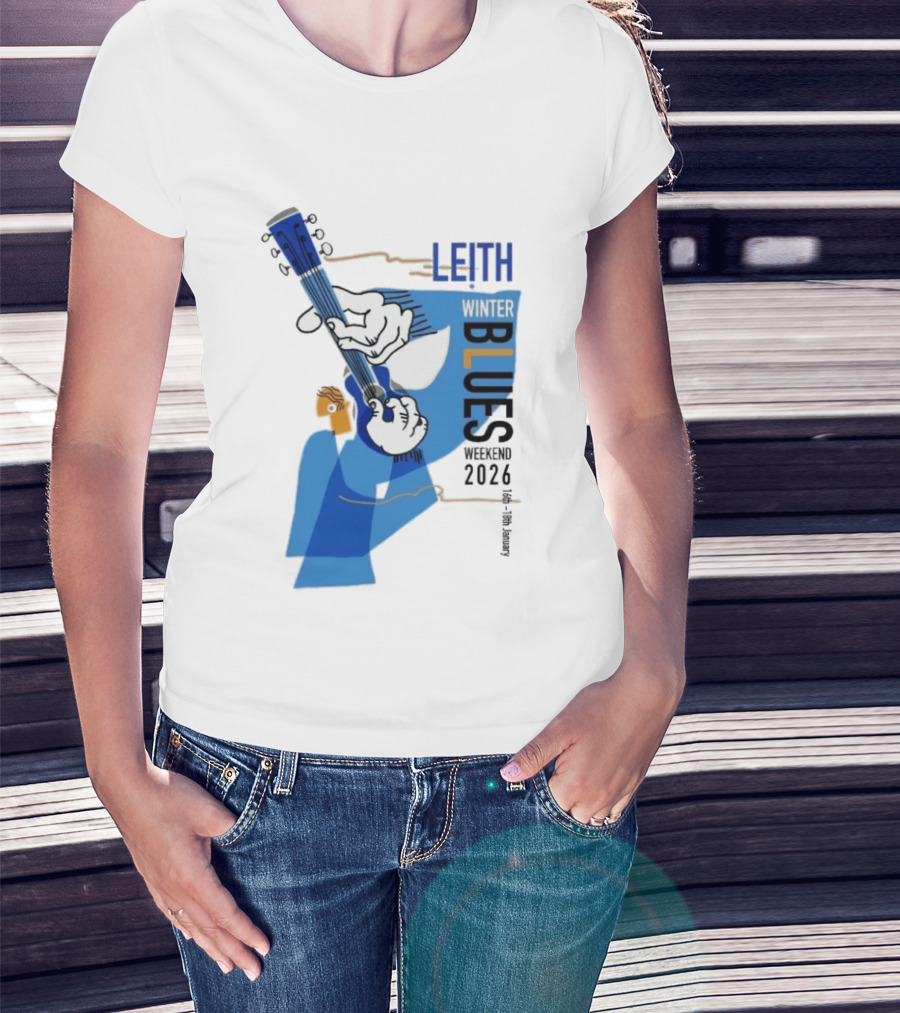 Leith Winter Blues Weekend 2026 Guitar Festival T-Shirt