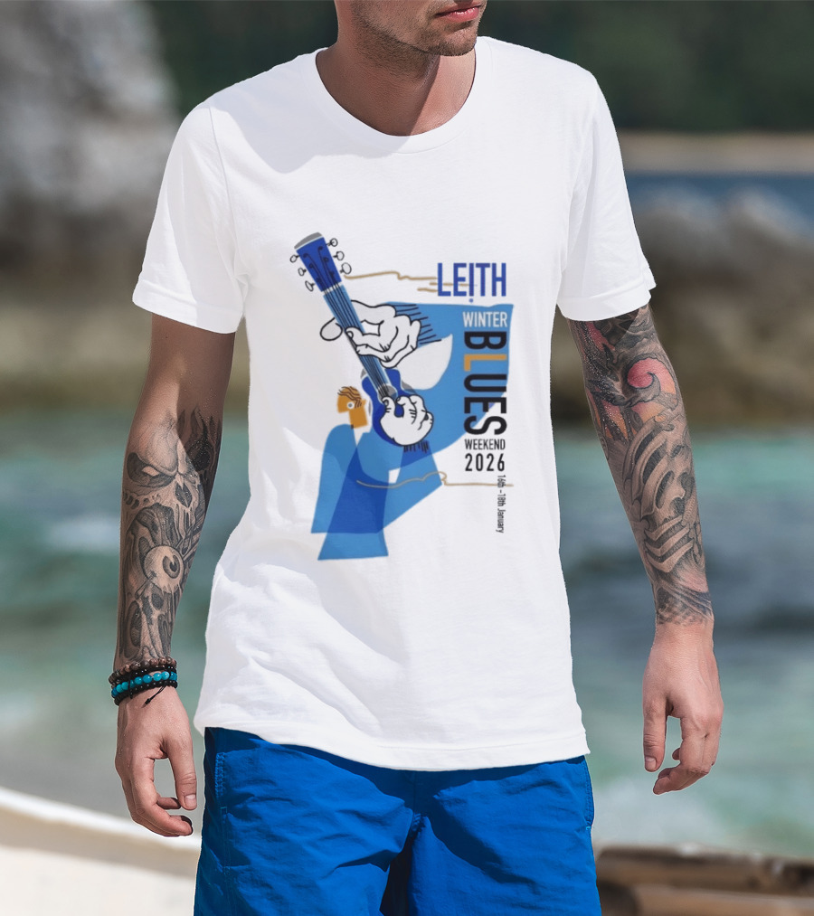 Leith Winter Blues Weekend 2026 Guitar Festival T-Shirt