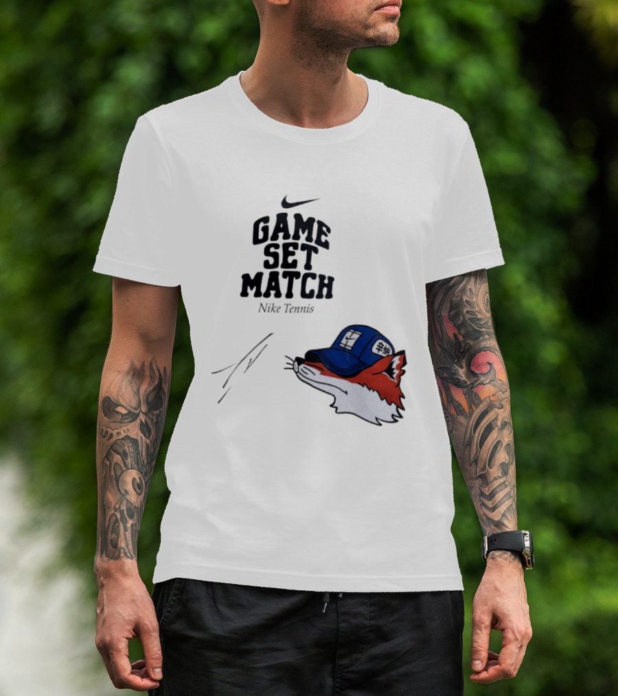Nike Tennis Game Set Match Fox T-Shirt