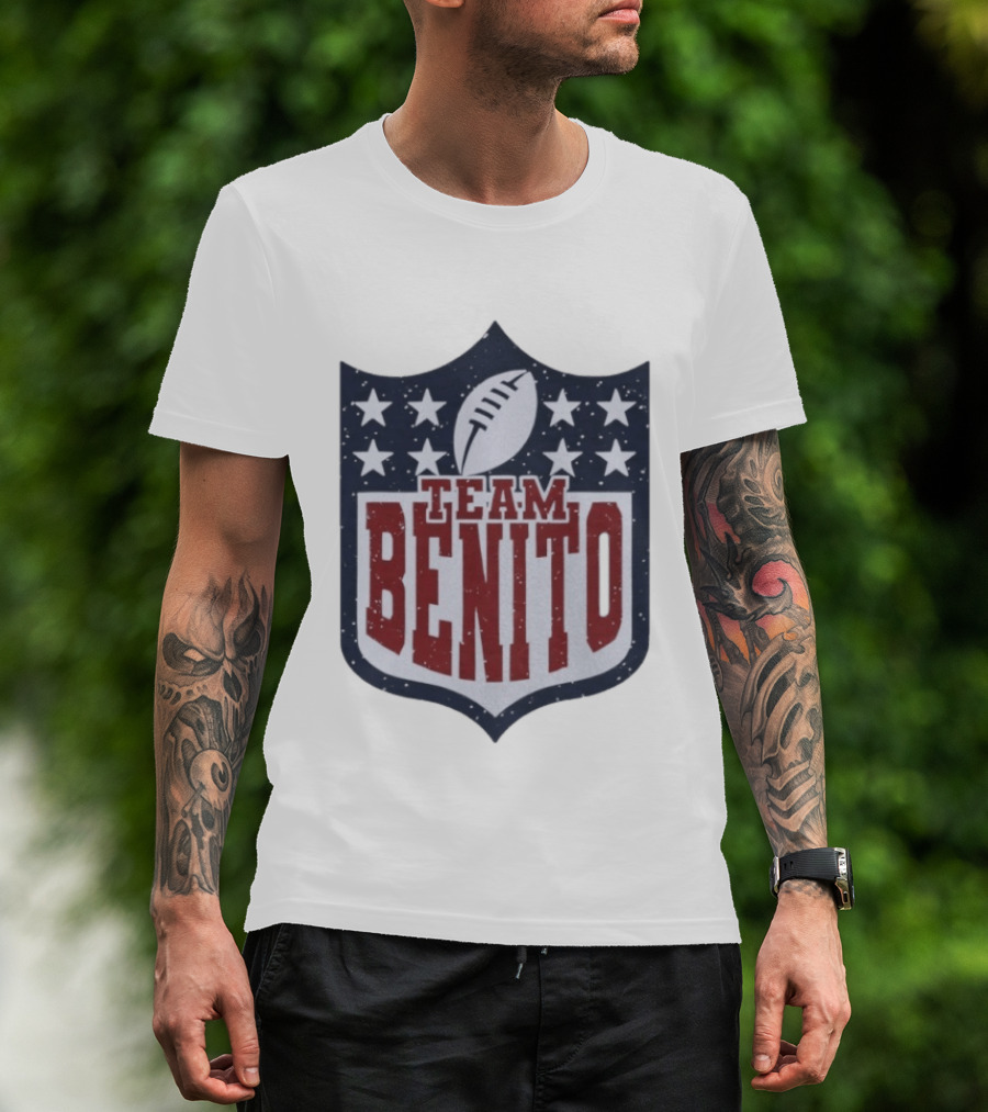 Team Benito Football Shield T-Shirt