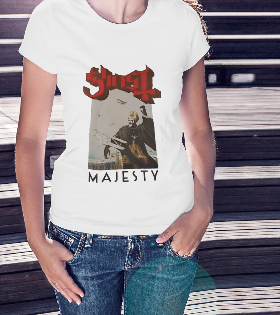 Ghost Papa Emeritus Planes Majesty T-Shirt