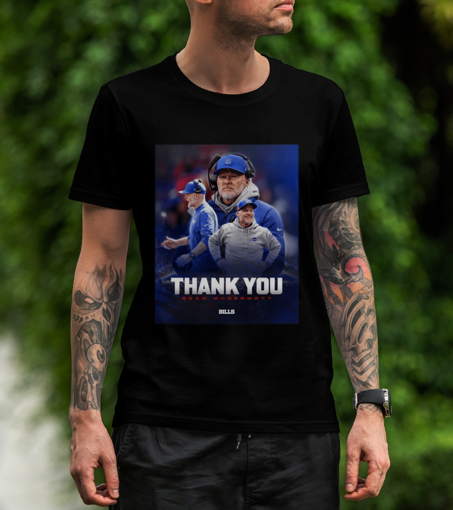 Buffalo Bills Thank You Sean McDermott Coach NFL T-Shirt