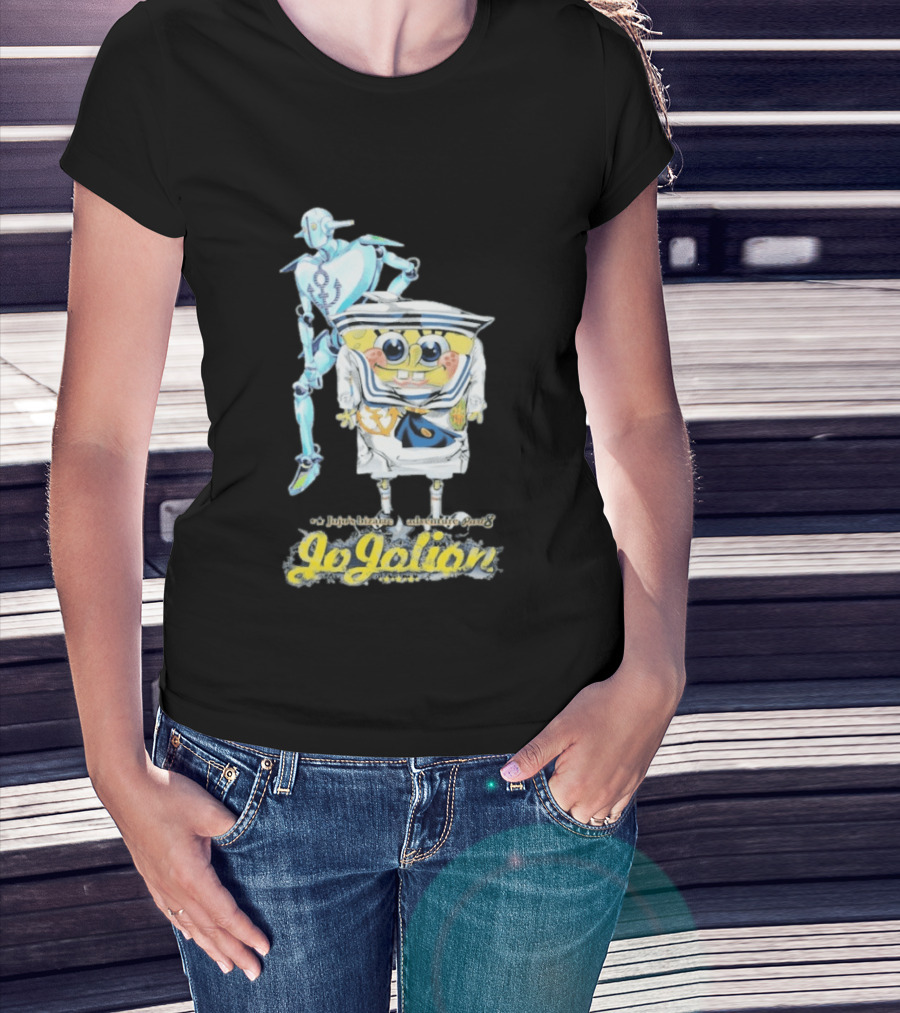 JoJolion SpongeBob Crossover With Robotic T-Shirt