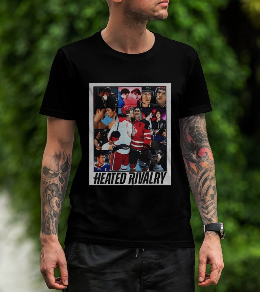 Ilya Rozanov Shane Hollander Heated Rivalry Hockey Collage Fan T-Shirt