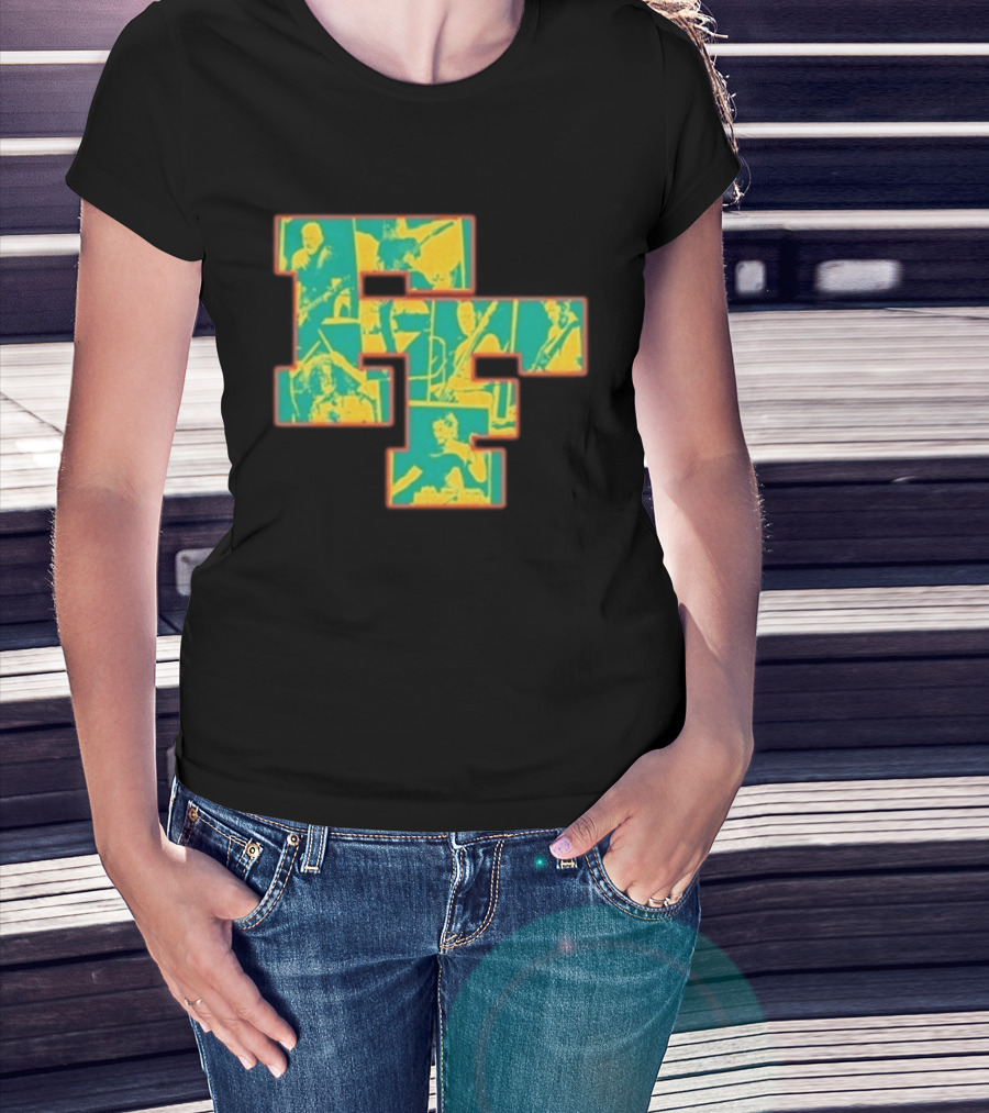 Foo Fighters 2026 FF Tasmania Tour Collage Imagery Of Band Members T-Shirt