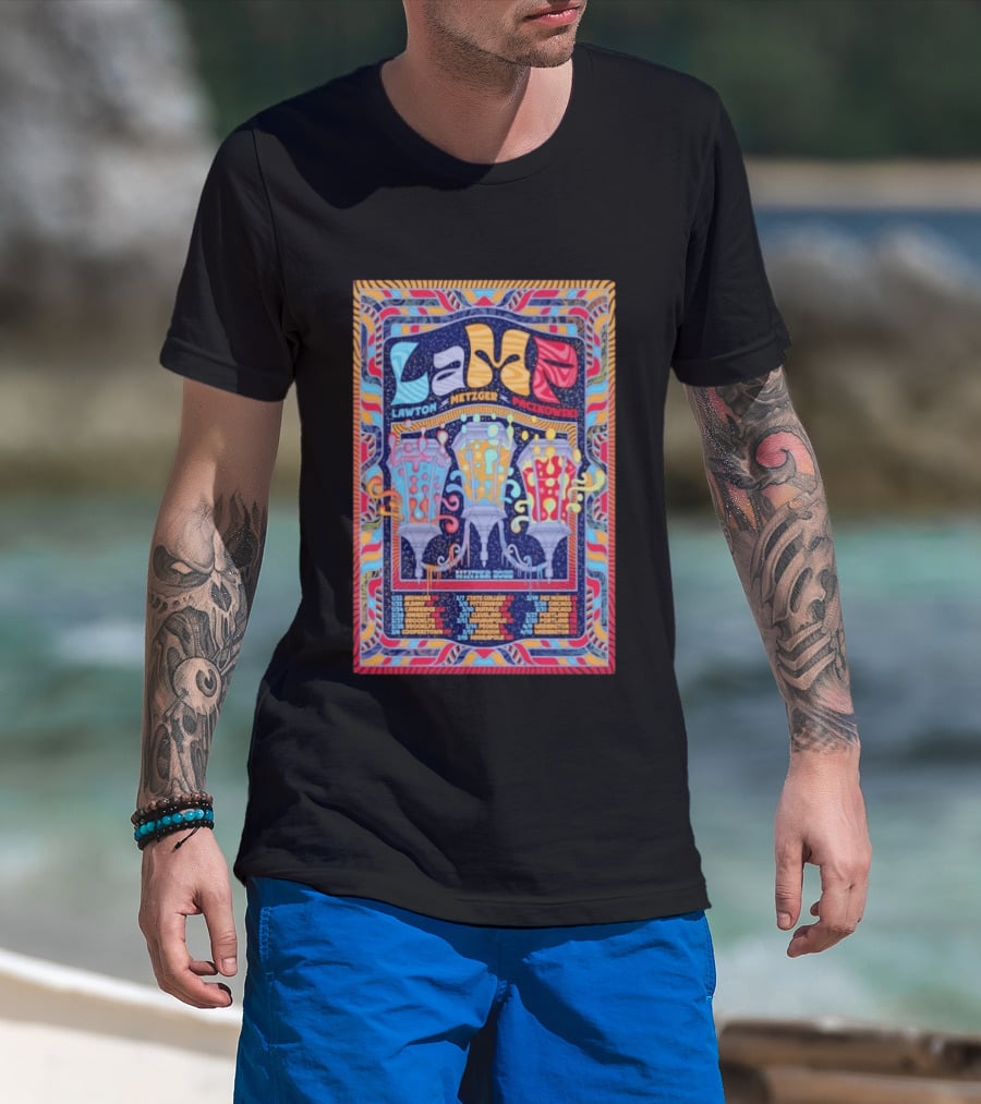 LAMP Lawton Metzger Paczkowski Feb 26 2026 Amherst MA Vibrant Psychedelic T-Shirt