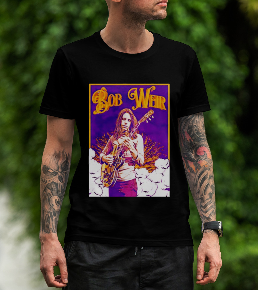 Bob Weir 1947 2026 Psychedelic Tribute Art With Guitar T-Shirt