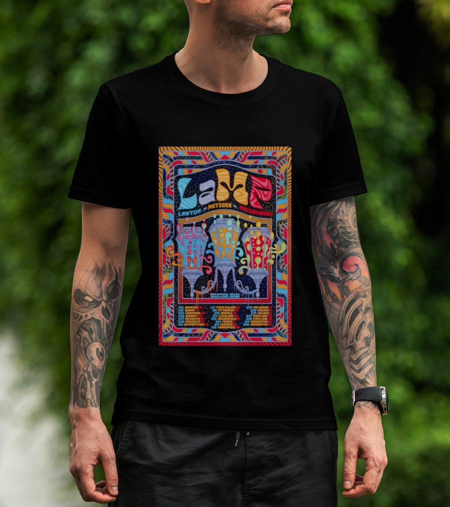 Lamp Winter 2026 Tour Lawton Metzger Paczkowski Cities T-Shirt