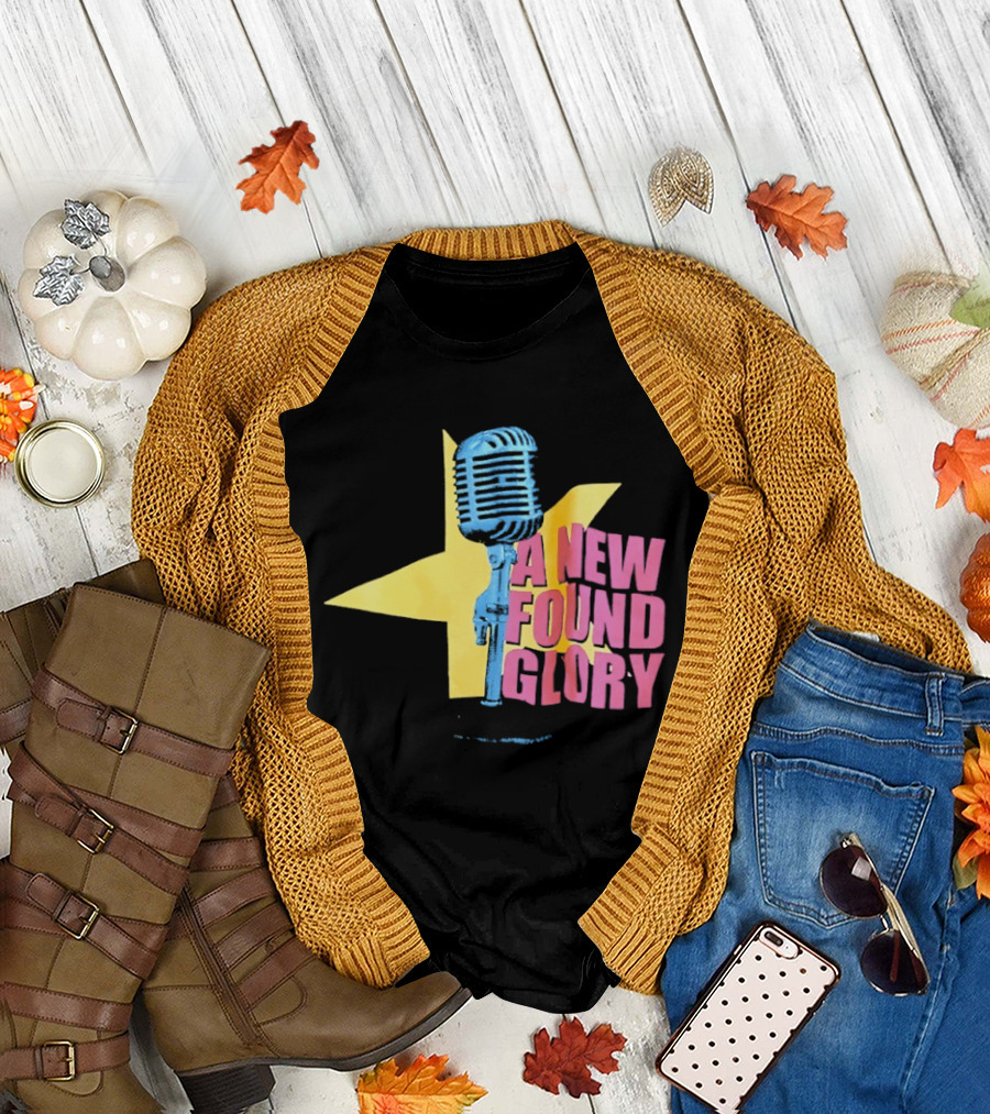 A New Found Glory Vintage Microphone Star T-Shirt
