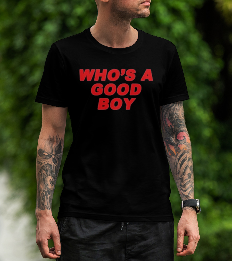 Paigey Who's A Good Boy Red T-Shirt