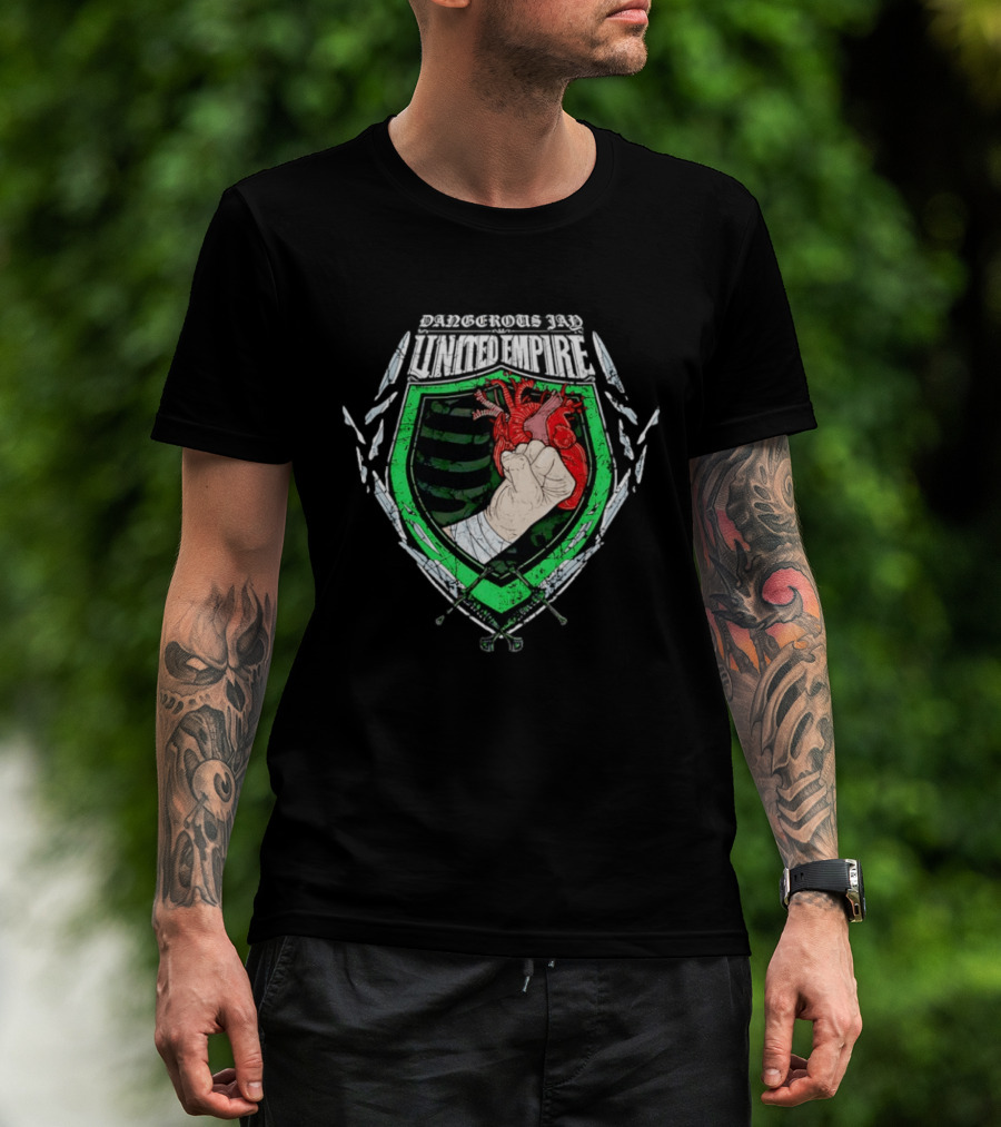 United Empire Dangerous Jay Fist Heart Crest T-Shirt