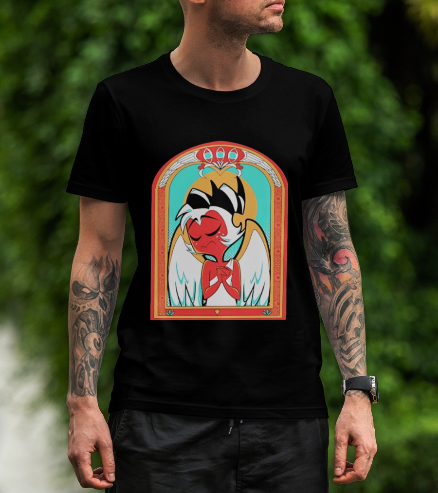 Helluva Boss Saint Fuckass Angel Character Image T-Shirt