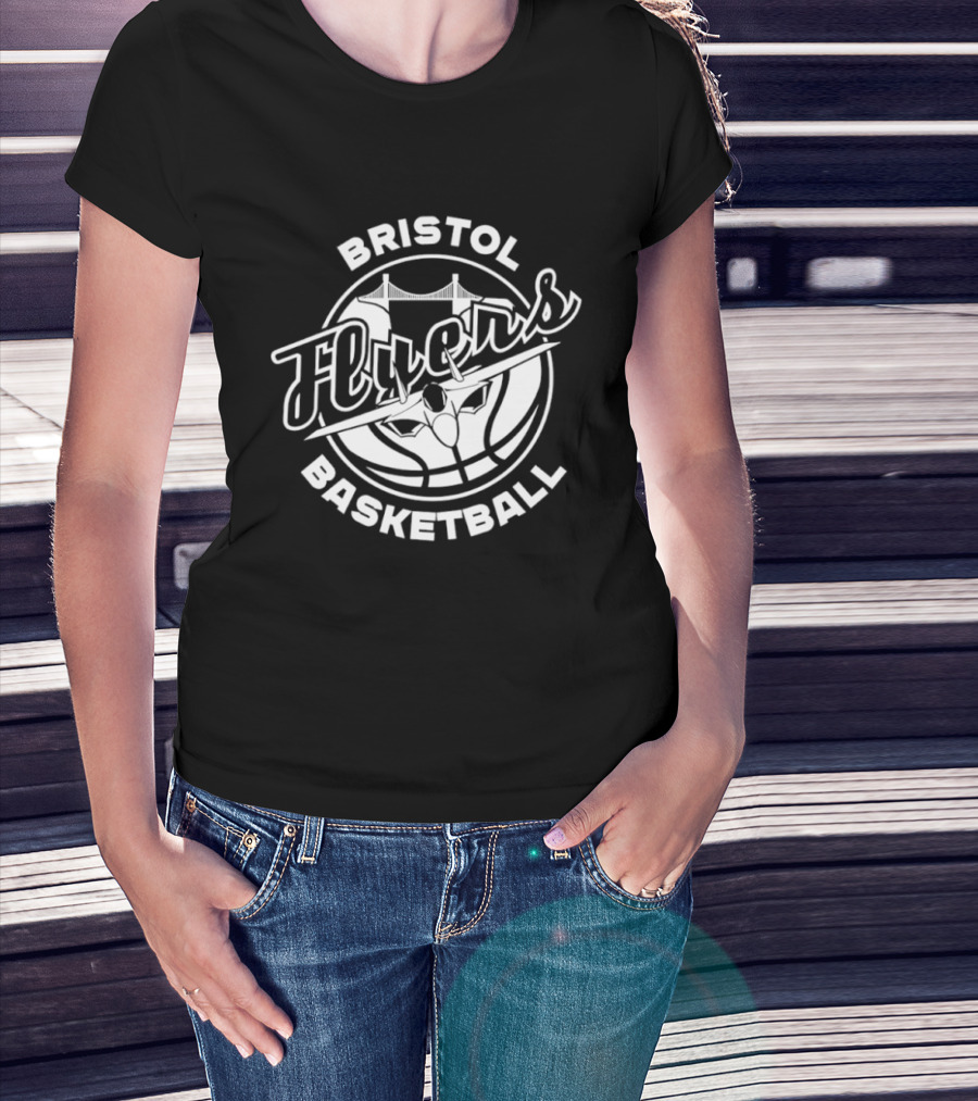 Bristol Flyers Basketball Team Logo Circle T-Shirt