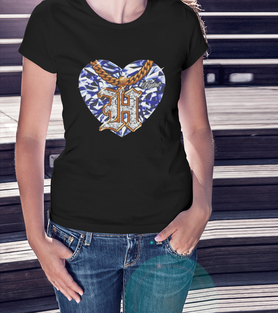 HYDRO Heart Diamond Chain Letter H T-Shirt