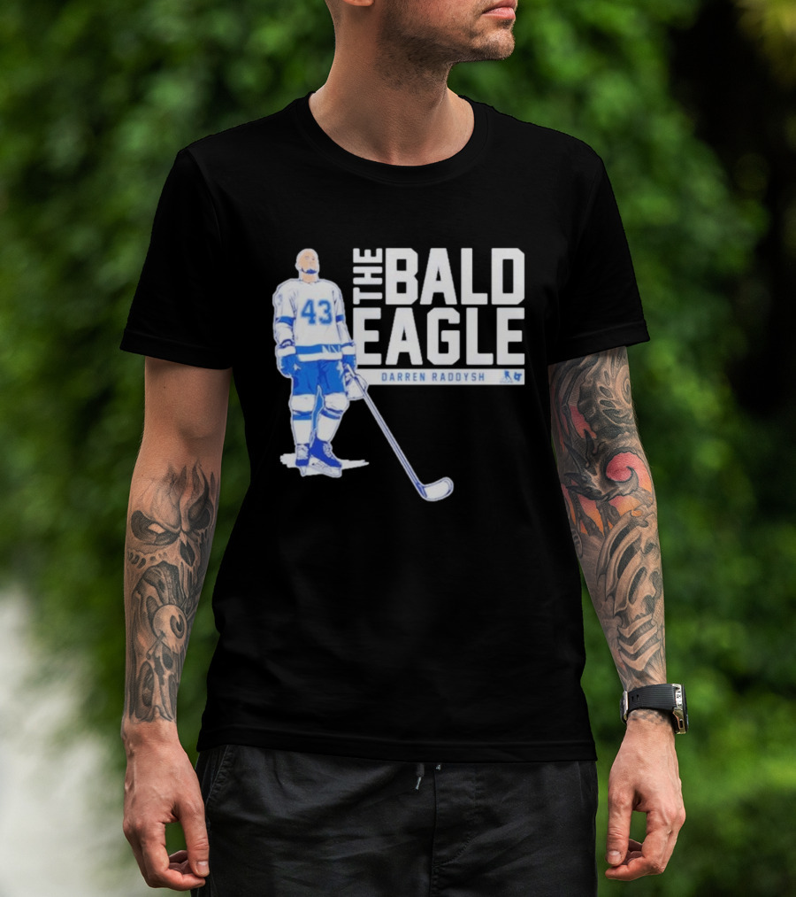 Darren Raddysh The Bald Eagle Number 43 Hockey Player T-Shirt