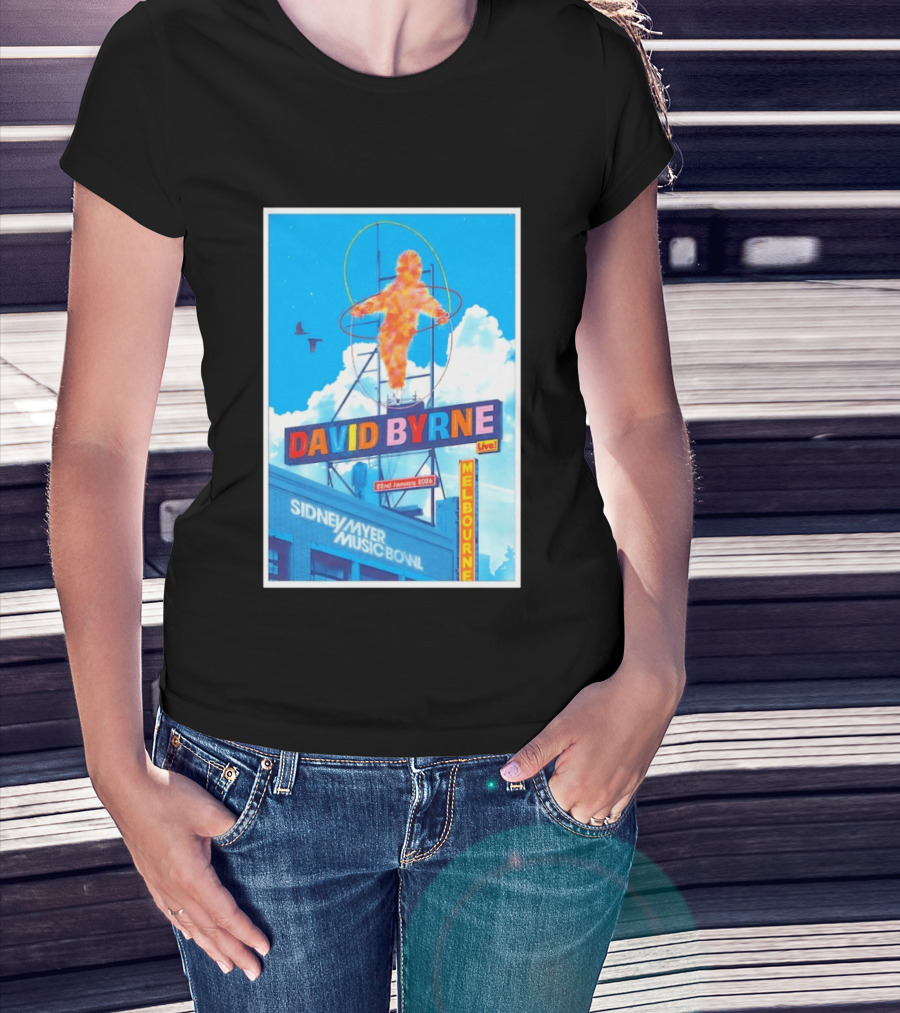 David Byrne Live Melbourne Sidney Myer Music Bowl January 22 2026 T-Shirt