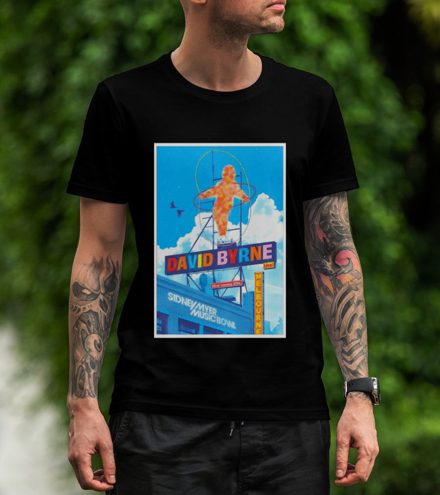 David Byrne Live Melbourne Sidney Myer Music Bowl January 22 2026 T-Shirt