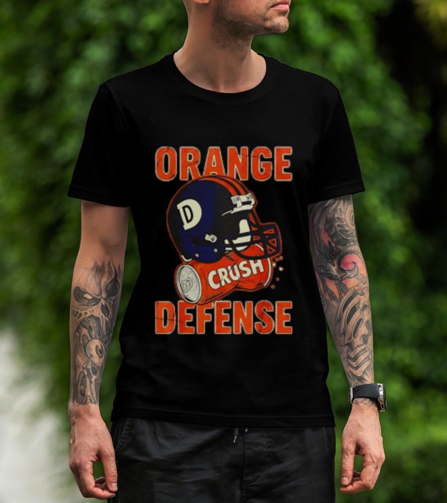 Orange Crush Defense Helmet Denver Broncos Football T-Shirt