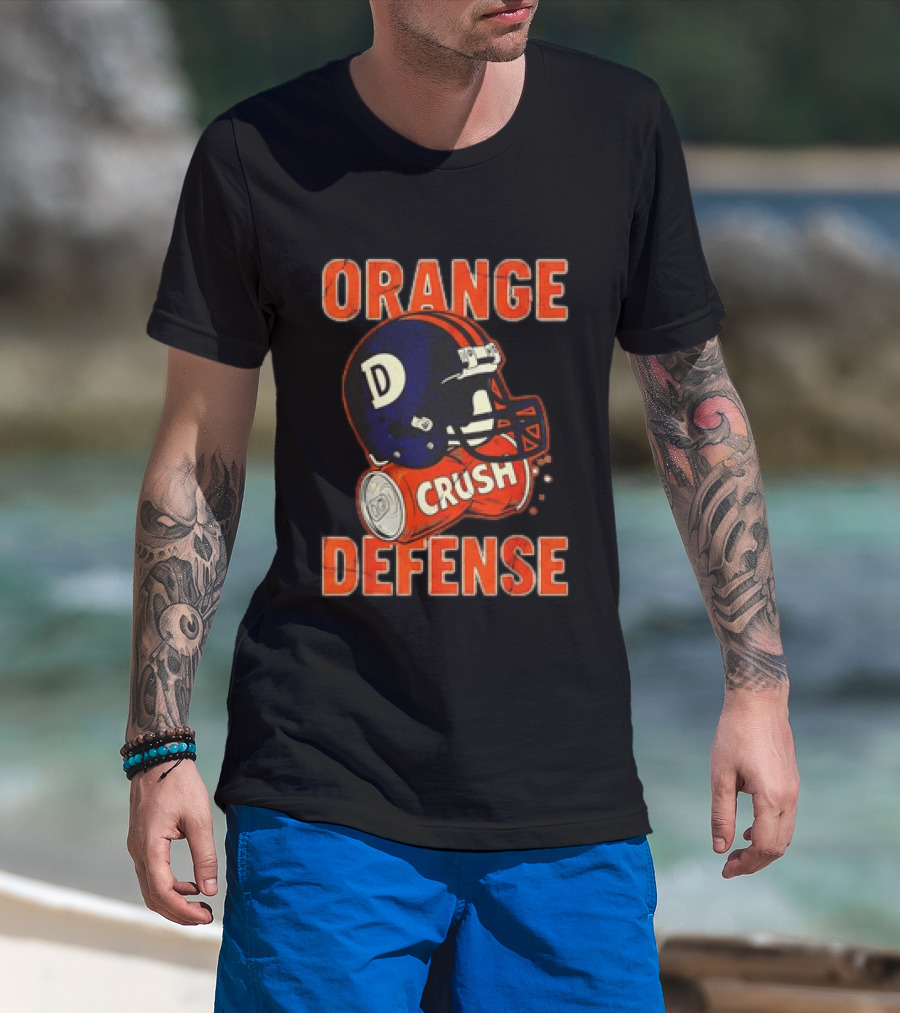 Orange Crush Defense Helmet Denver Broncos Football T-Shirt