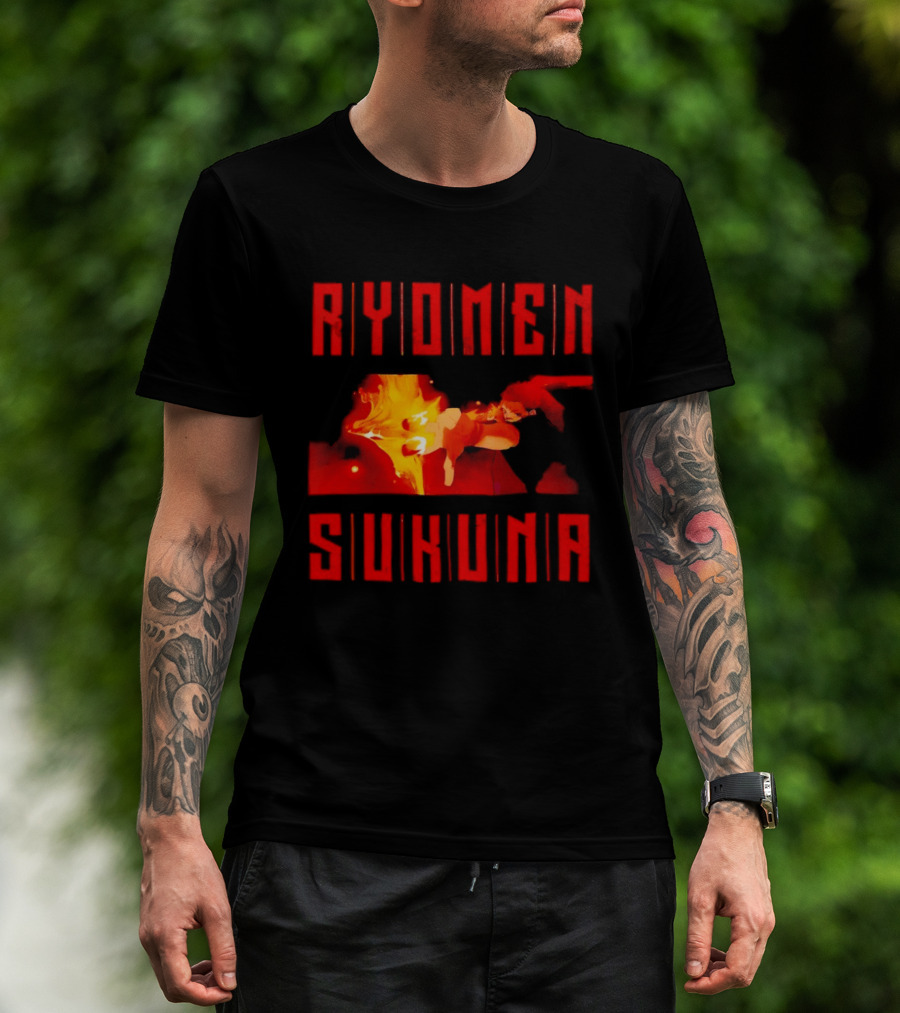 Ryomen Sukuna Jujutsu Kaisen Anime Character Power Display T-Shirt