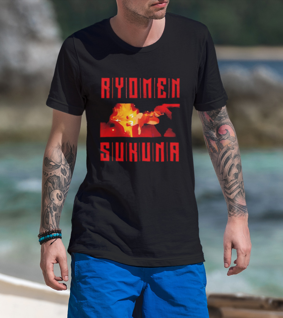 Ryomen Sukuna Jujutsu Kaisen Anime Character Power Display T-Shirt