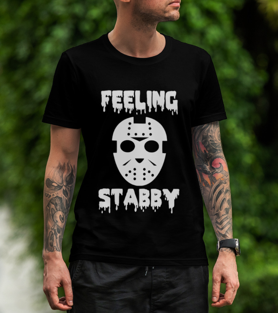 Feeling Stabby Jason Voorhees Mask Horror T-Shirt