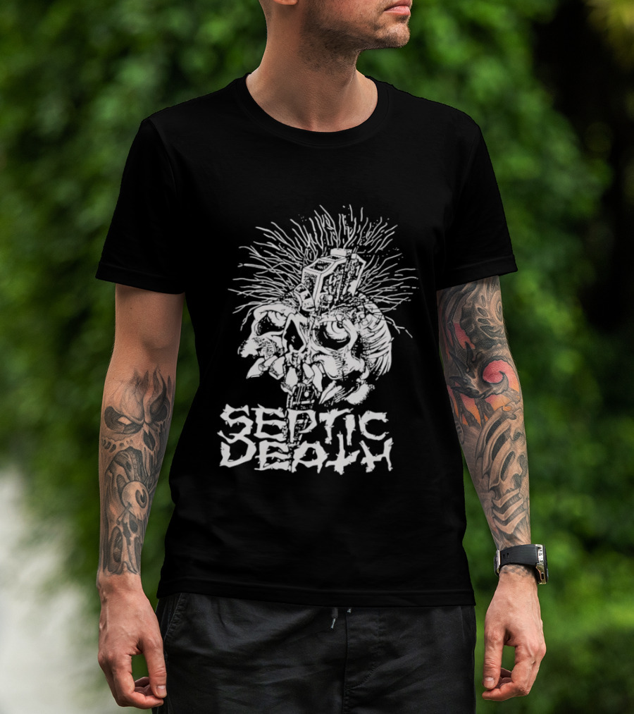 Septic Death Skull Art Punk T-Shirt