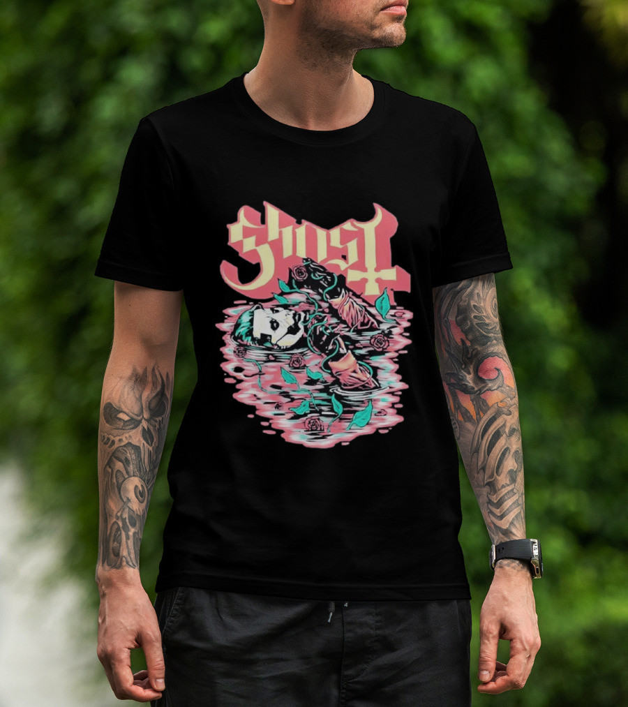 Ghost Band Valentine 2026 Pre Raphaelite Brotherhood Roses And Water T-Shirt
