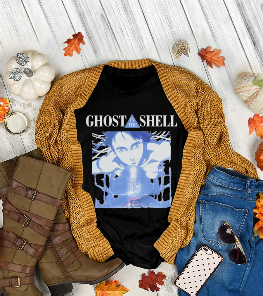 Ghost in the Shell Puppet Master Anime Character and Title T-Shirt