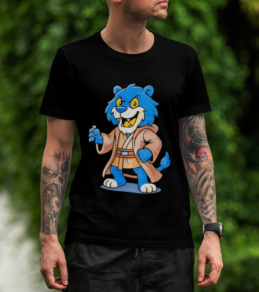 Star Wars Jedi Lion Wearing Robe New York Islanders Hockey T-Shirt