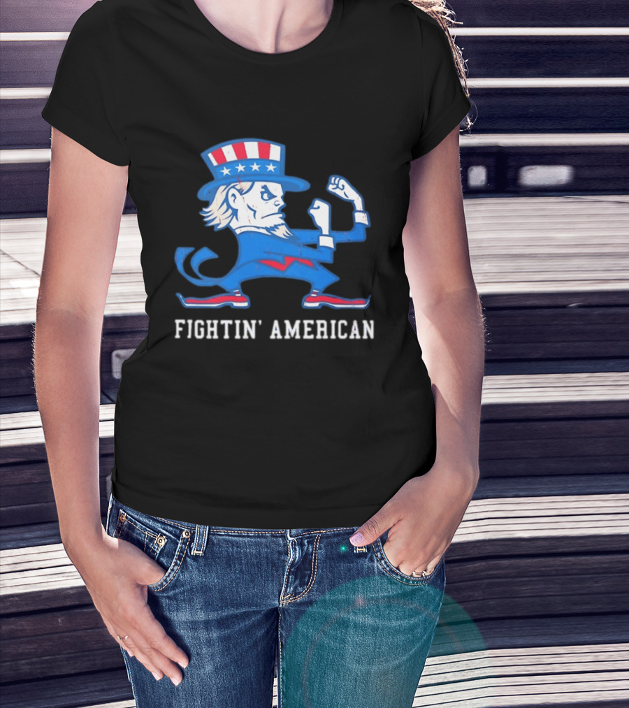 Uncle Sam Fightin' American Patriotic Boxing T-Shirt