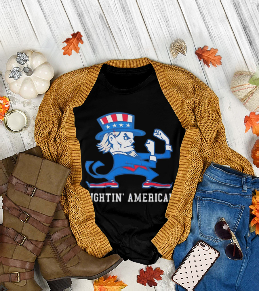 Uncle Sam Fightin' American Patriotic Boxing T-Shirt