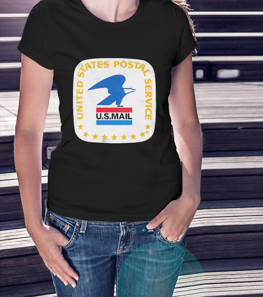 United States Postal Service US Mail Eagle Icon Vintage Look T-Shirt