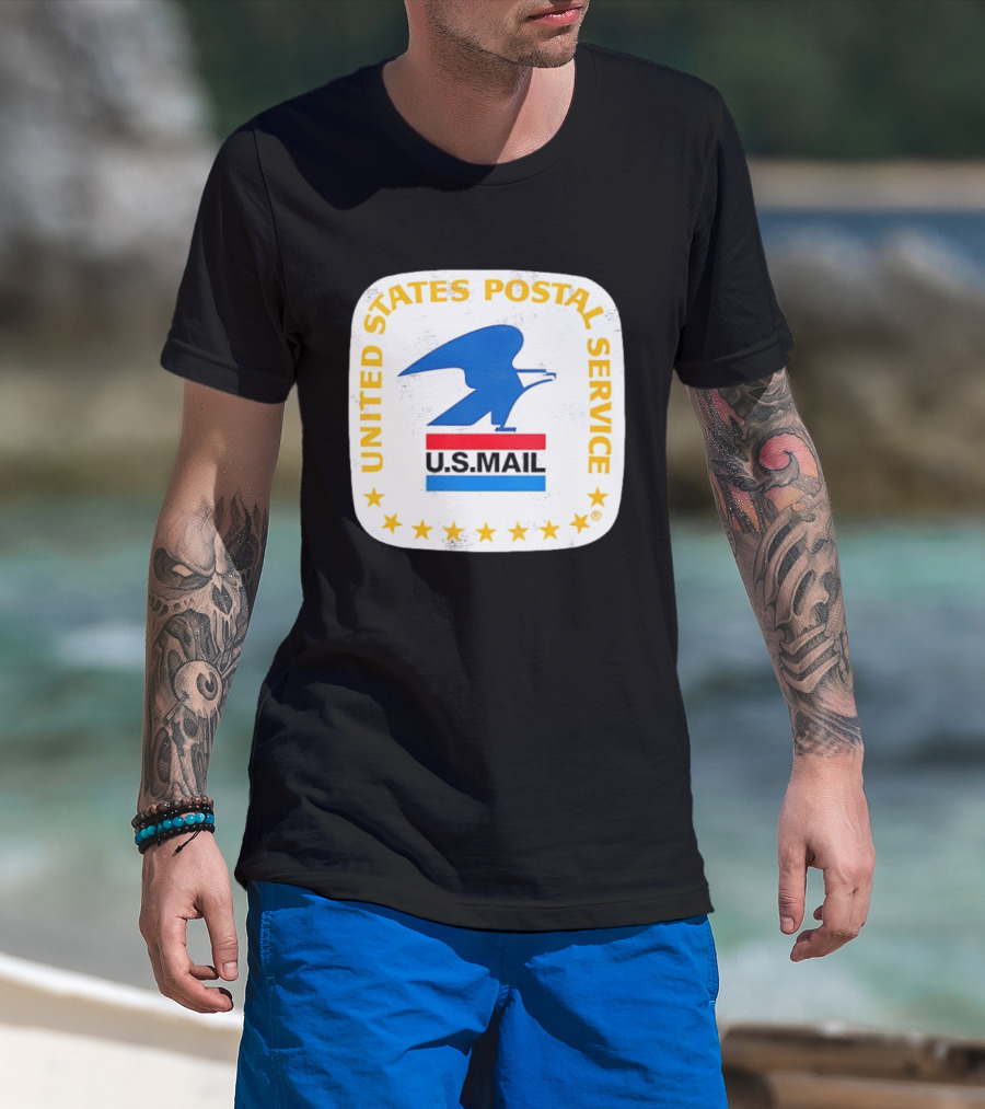 United States Postal Service US Mail Eagle Icon Vintage Look T-Shirt