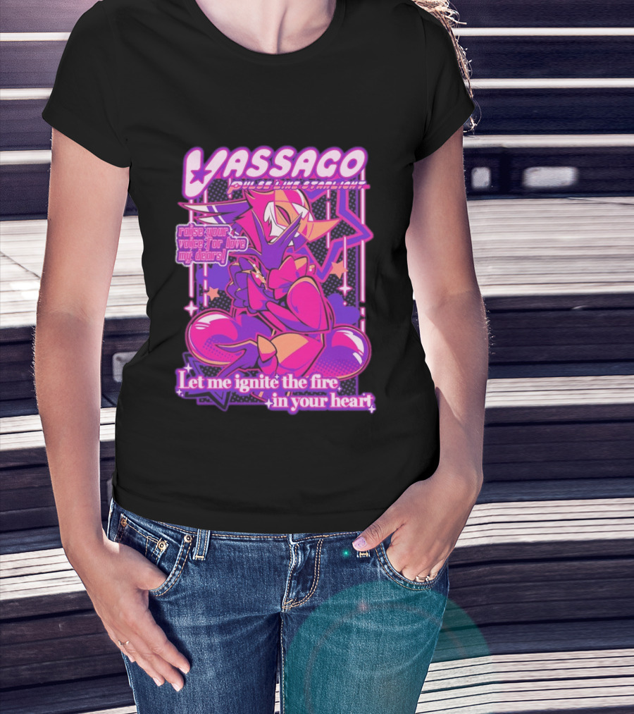 Vassago Pulse Like Starlight Raise Your Voice For Love My Dear Let Me Ignite The Fire In Your Heart T-Shirt