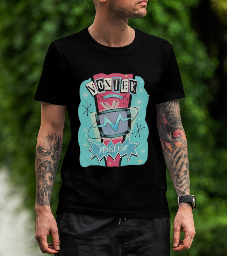 VoxTek Trust Us Retro 1952 Style With Television T-Shirt