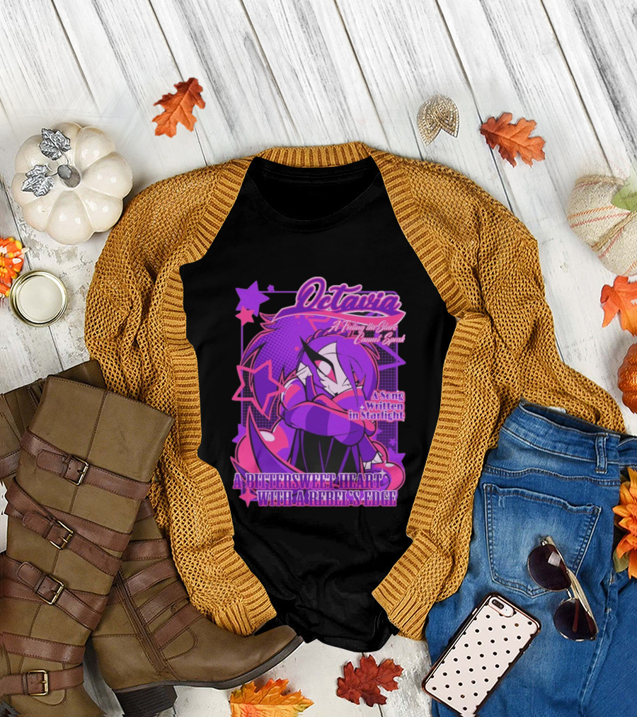 Octavia A Feeling the Stars Cannot Speak A Song Written in Starlight A Bittersweet Heart with a Rebel's Edge T-Shirt